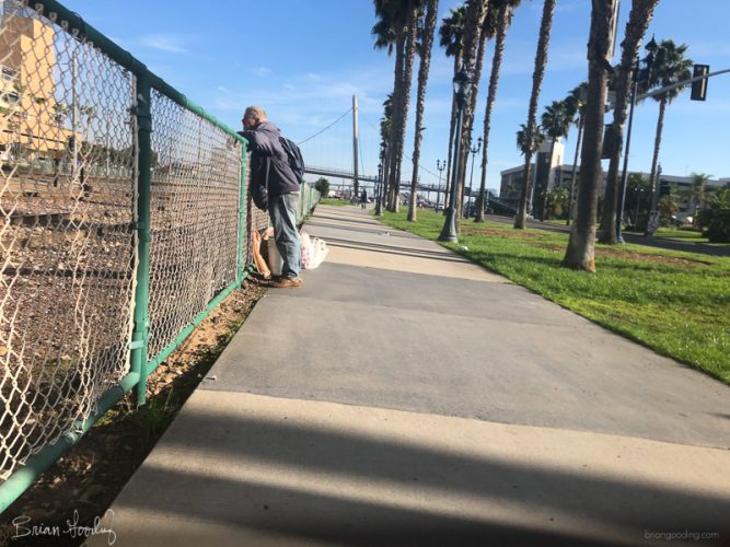 San Diego - homeless fence