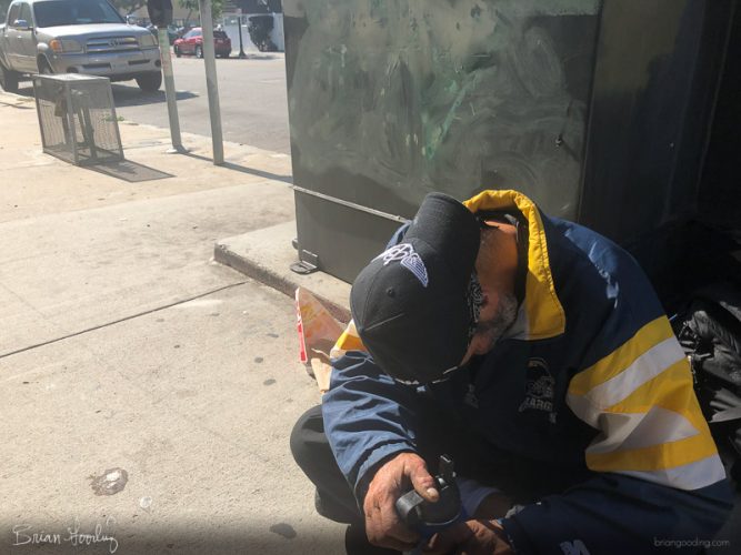 San Diego - homeless resting