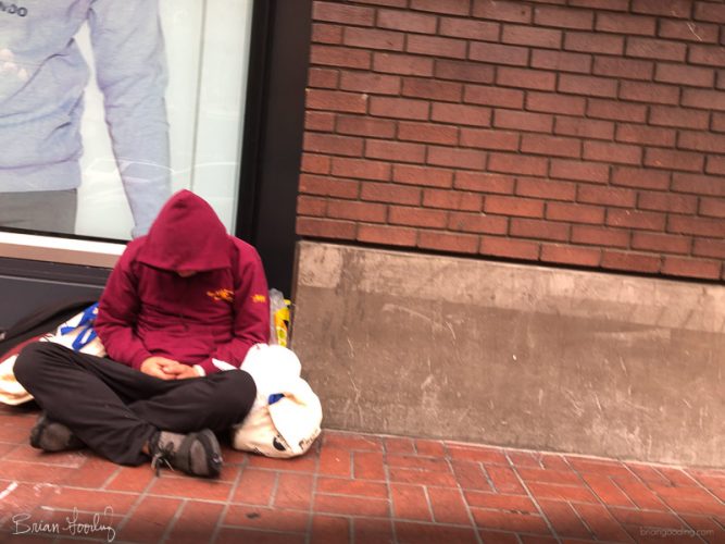 San Diego - homeless sidewalk