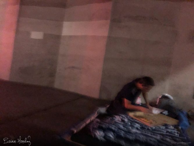 San Diego - homeless under bridge