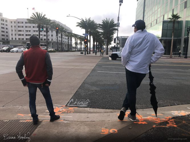 San Diego - umbrella stance